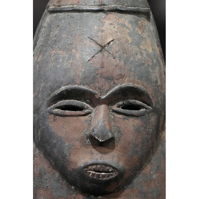 Mende / Bassa Female Helmet Mask, Sierra Leone / Liberia #891 - Image 14