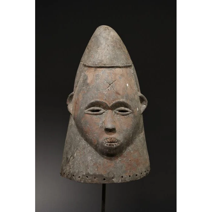 Mende / Bassa Female Helmet Mask, Sierra Leone / Liberia #891 - Image 7