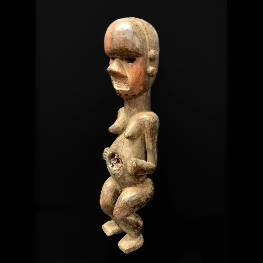 Salampasu Female Guardian Figure / Nkisi, DRC / Angola #106 - Image 2
