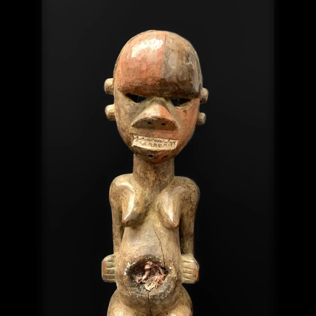 Salampasu Female Guardian Figure / Nkisi, DRC / Angola #106 - Image 4