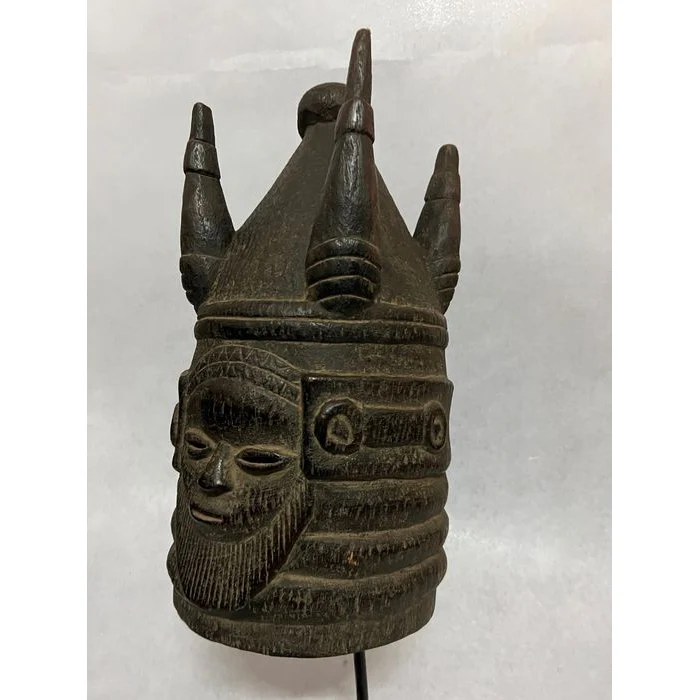 Mende Helmet Mask, Sierra Leone #137 - Image 8