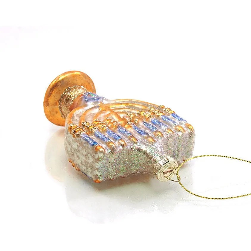 Menorah Glass Ornament - Image 3