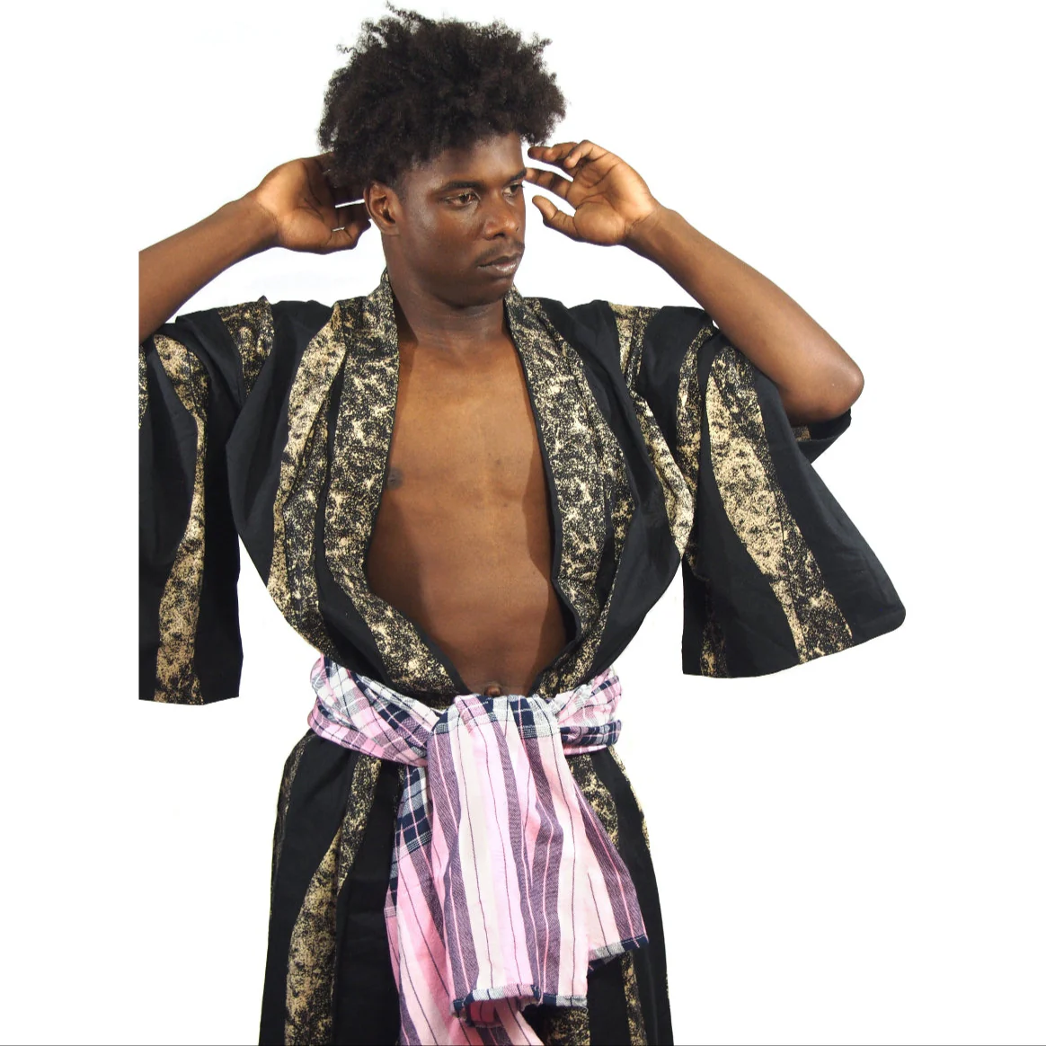 Men's Long Kimono 3 - Image 6