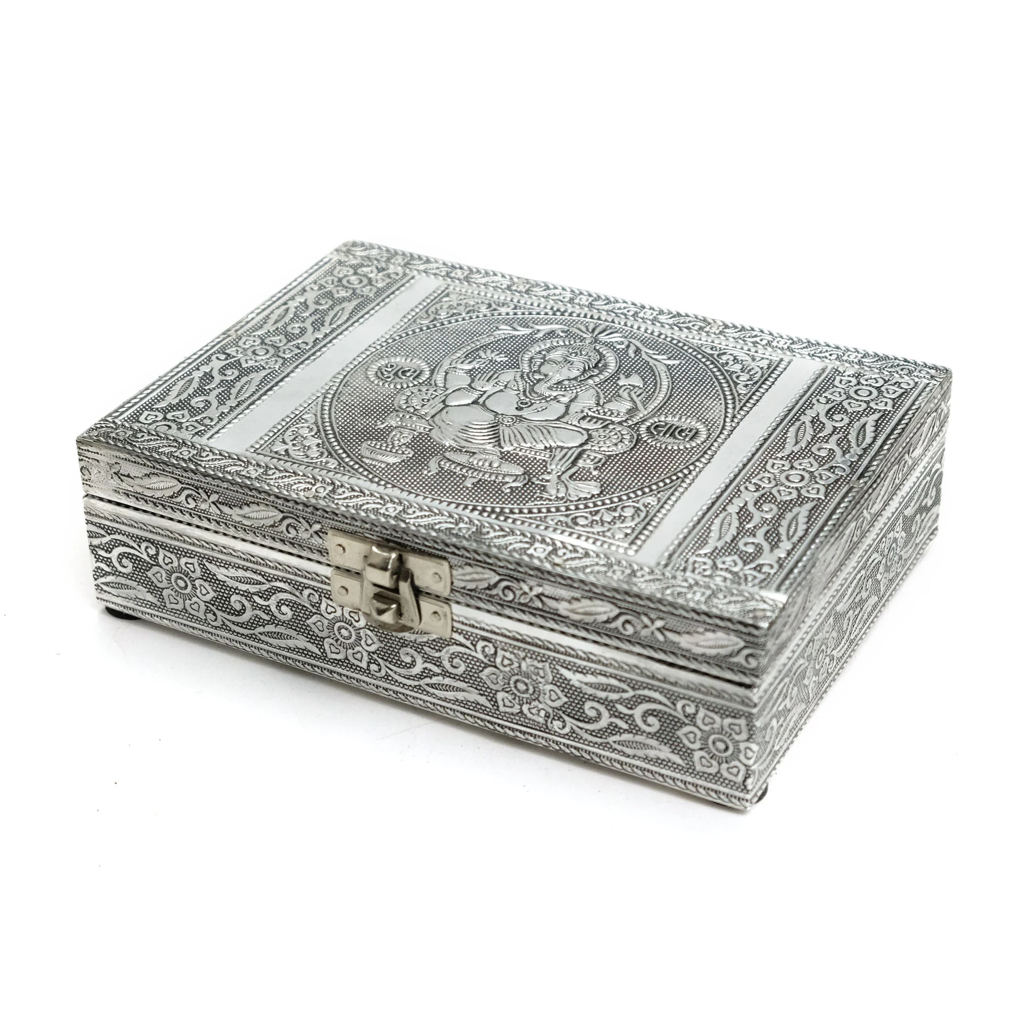 Metal Embossed Box 5" x 7", Ganesha - Image 3