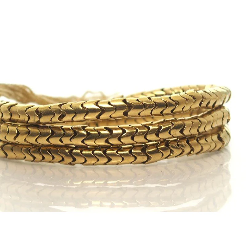 Metal Snake Vertebrae Bead Strand - Image 3