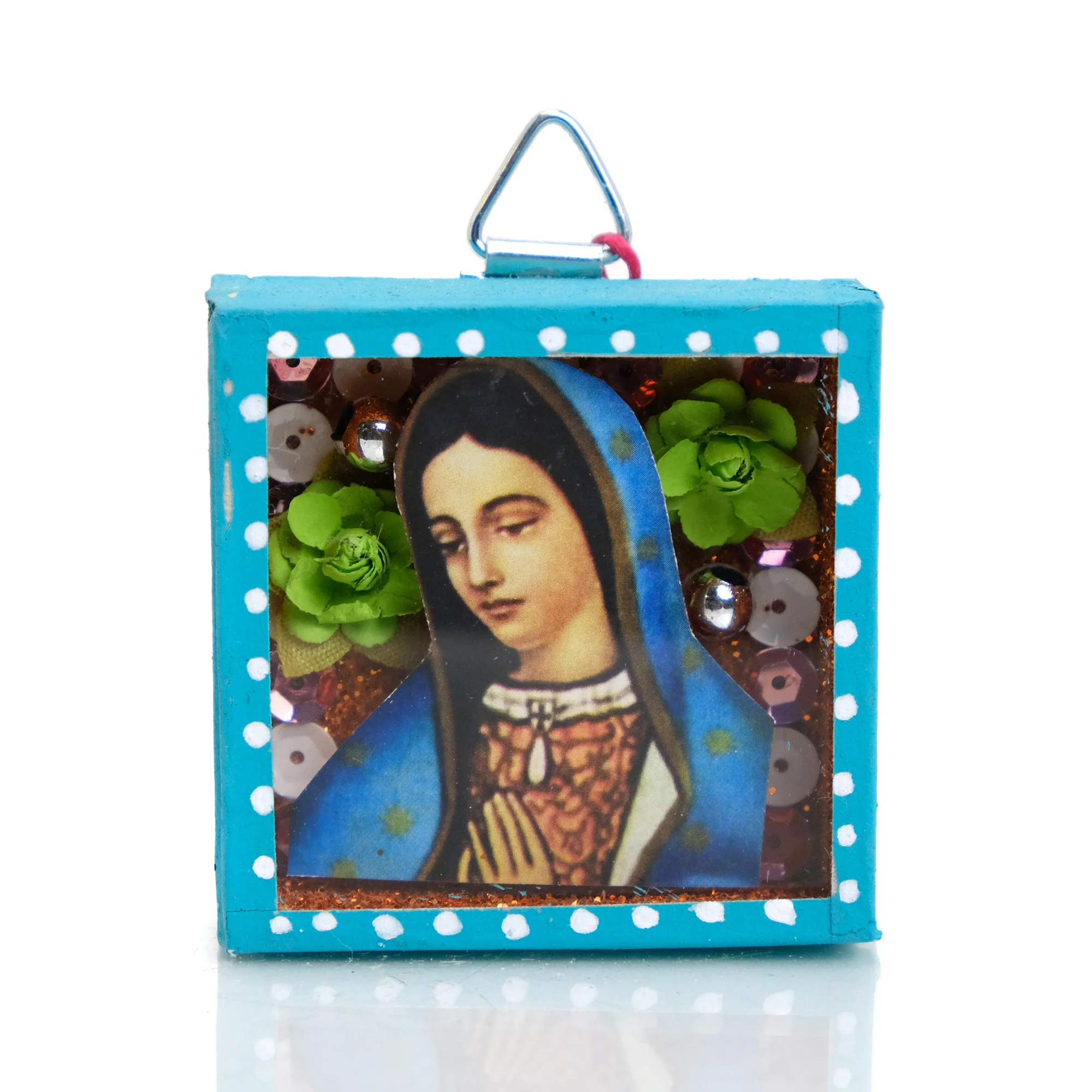 Virgin of Guadalupe Mexican Día de Muertos Caja #9 - Image 2