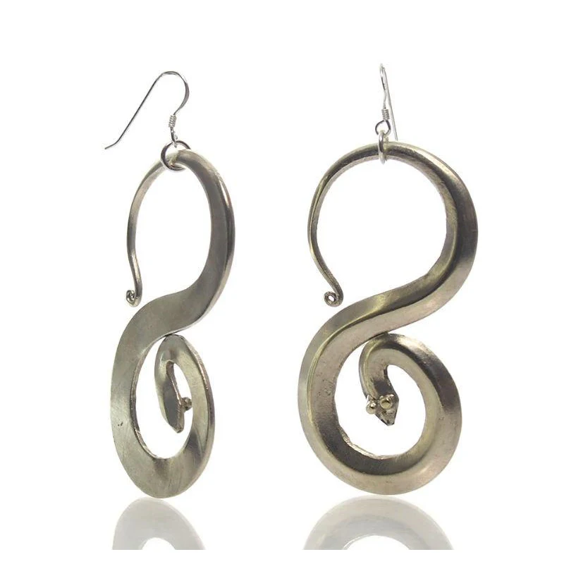 Miao Hmong Traditional Contemporary Temple Earrings, F - Image 2