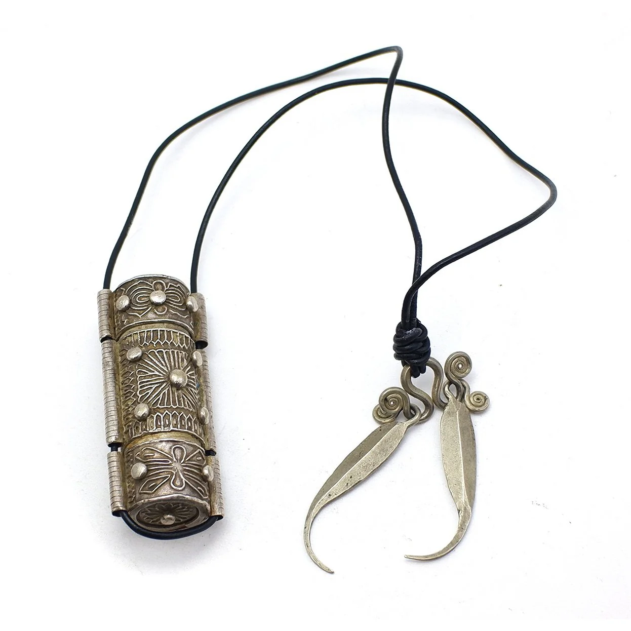 Miao Sterling Silver Betel Container Necklace - Image 2