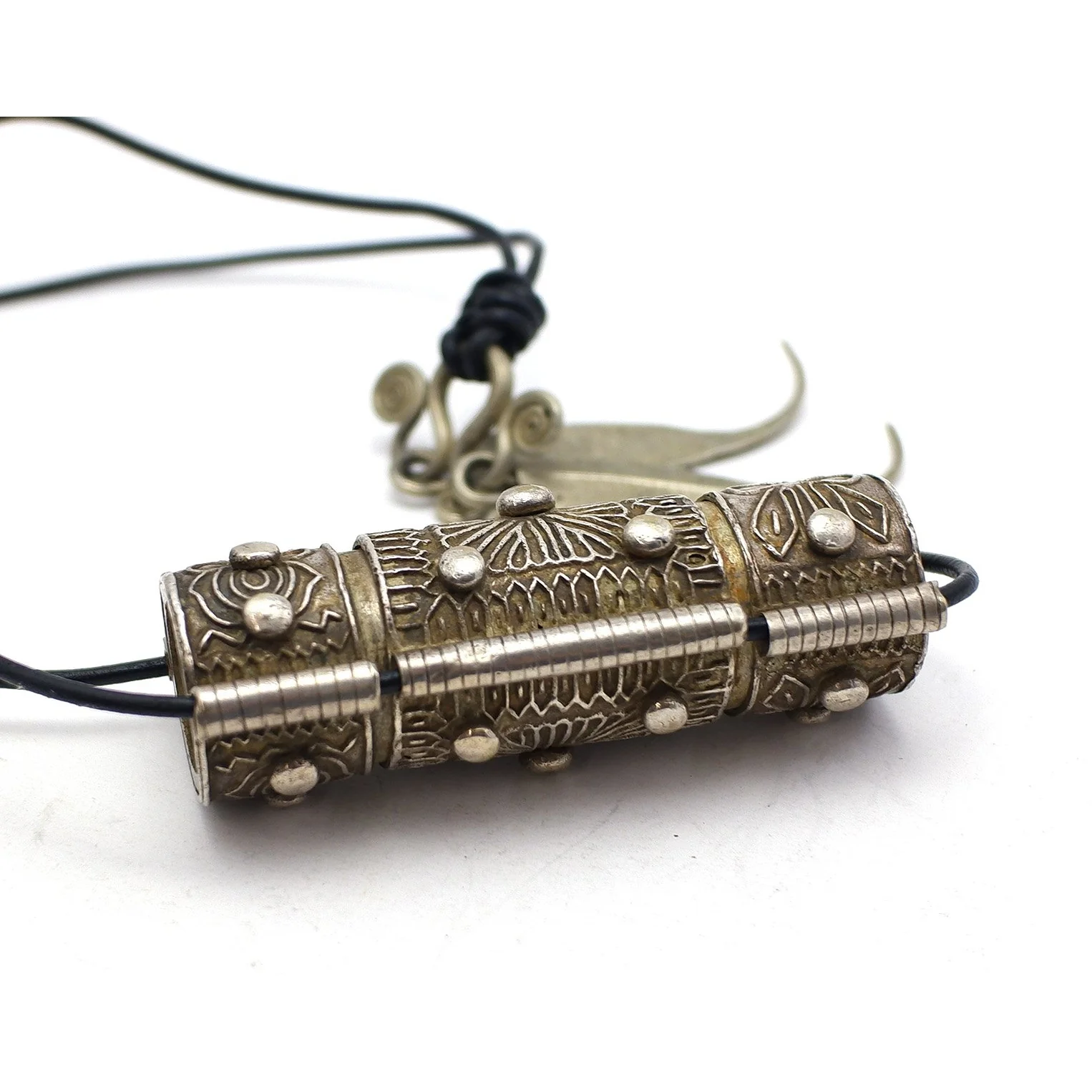 Miao Sterling Silver Betel Container Necklace - Image 4