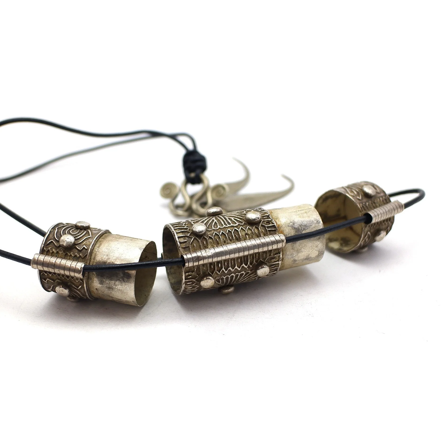 Miao Sterling Silver Betel Container Necklace - Image 5