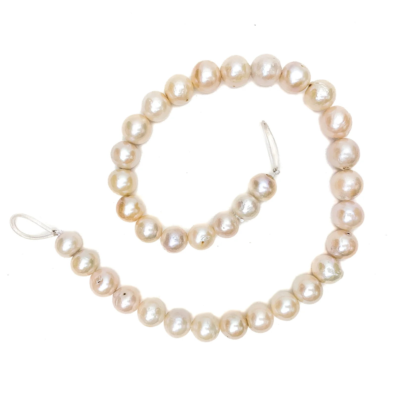 Mixed Color Large 12mm Round Freshwater Pearl Strands - Image 4