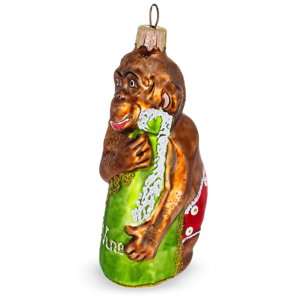 New Year's Eve Champagne Monkey Ornament PS - Image 3