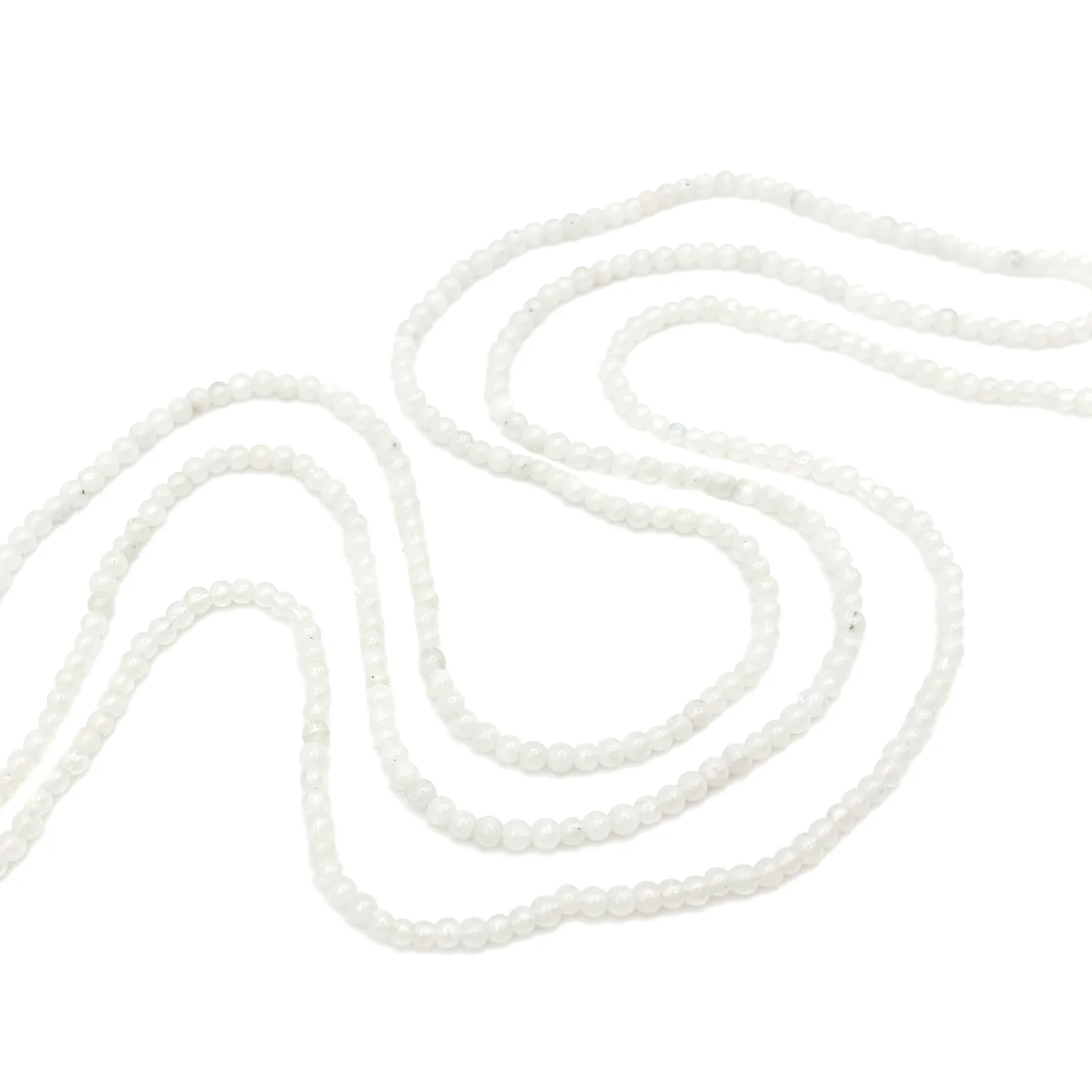 Moonstone 3.5mm Smooth Rounds Bead Strand - Image 4