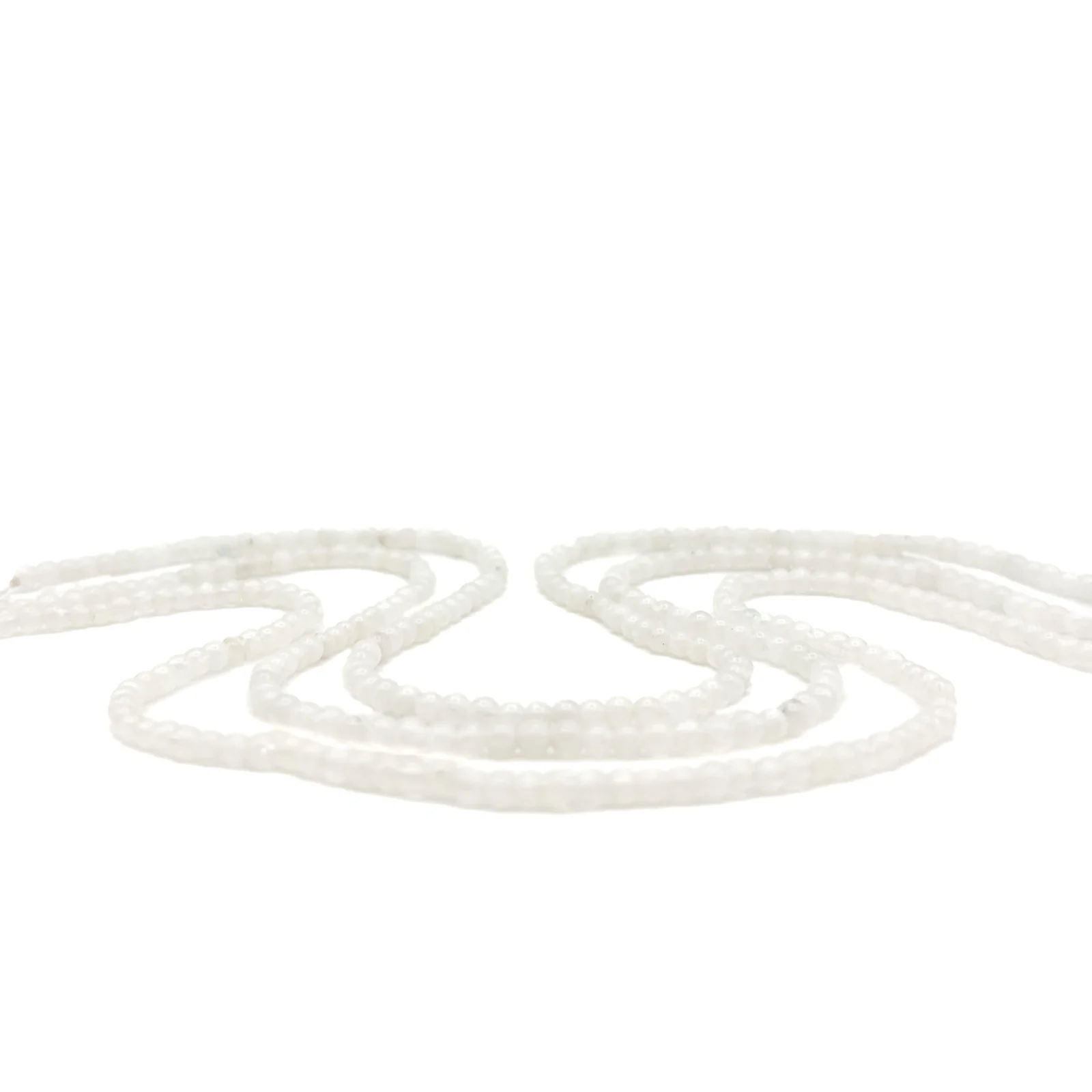 Moonstone 3.5mm Smooth Rounds Bead Strand - Image 5