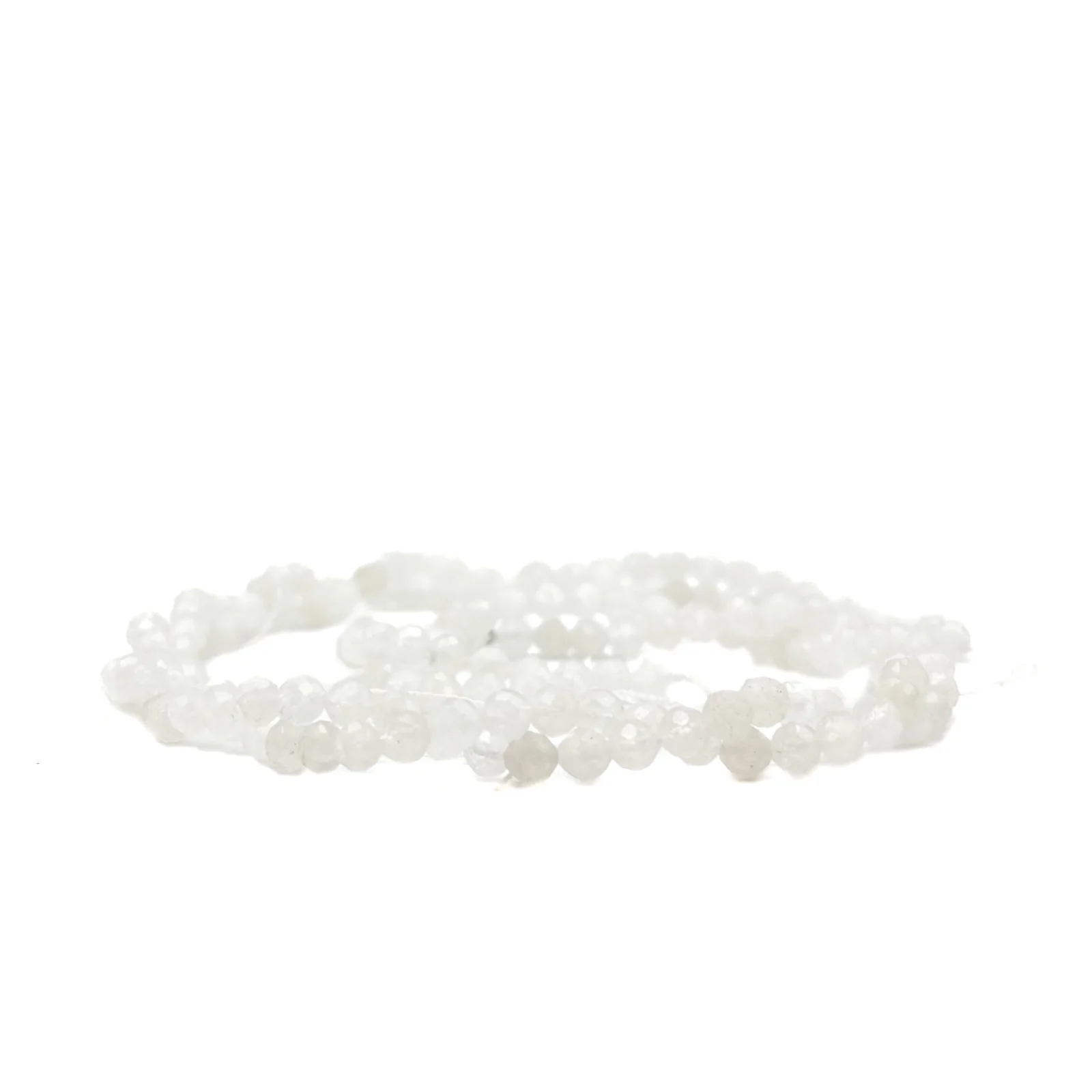 Moonstone 4.5mm Faceted Rounds Bead Strand - Image 10