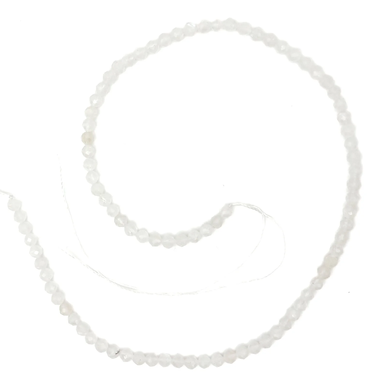 Moonstone 4.5mm Faceted Rounds Bead Strand - Image 2