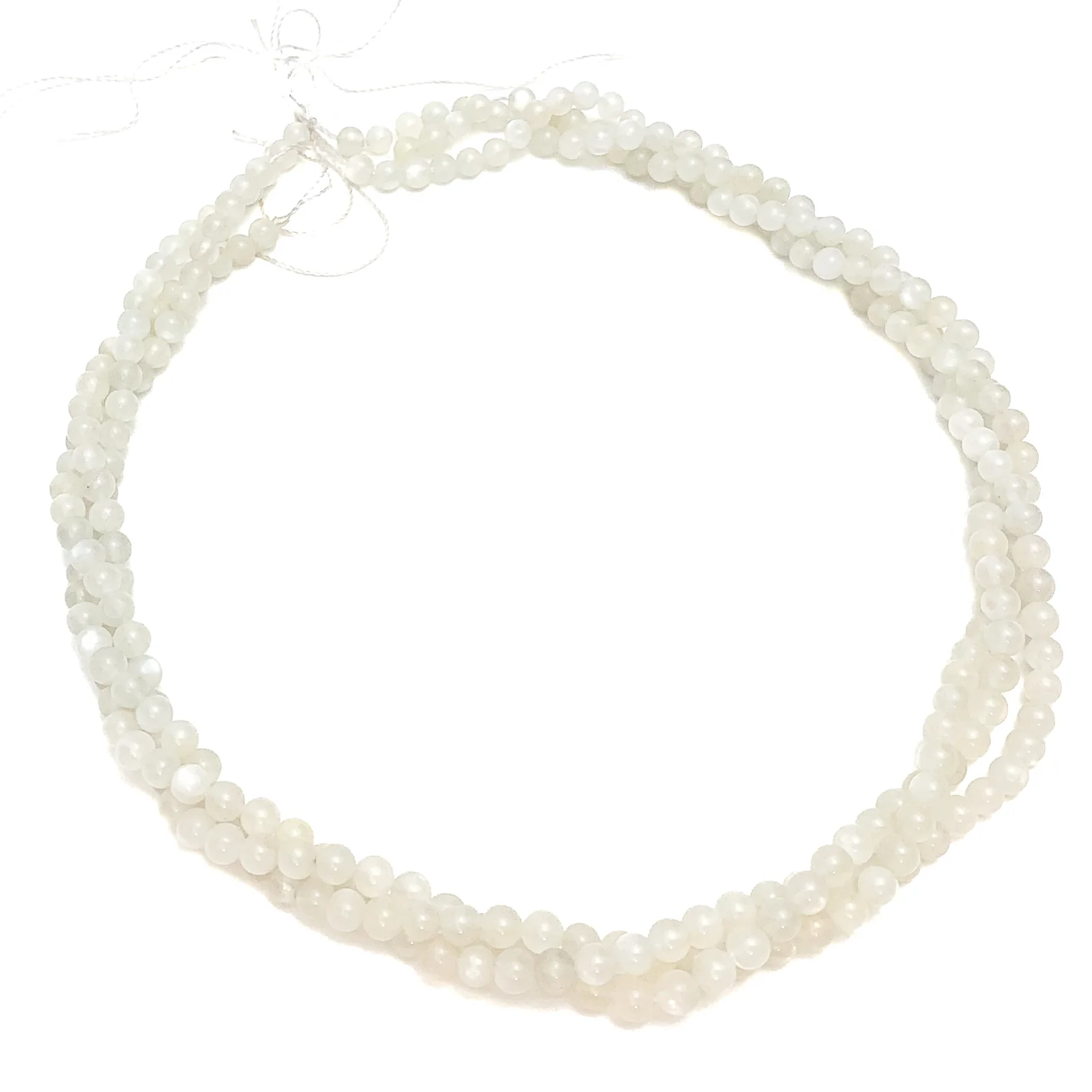 Moonstone 4mm Smooth Rounds Bead Strand - Image 3