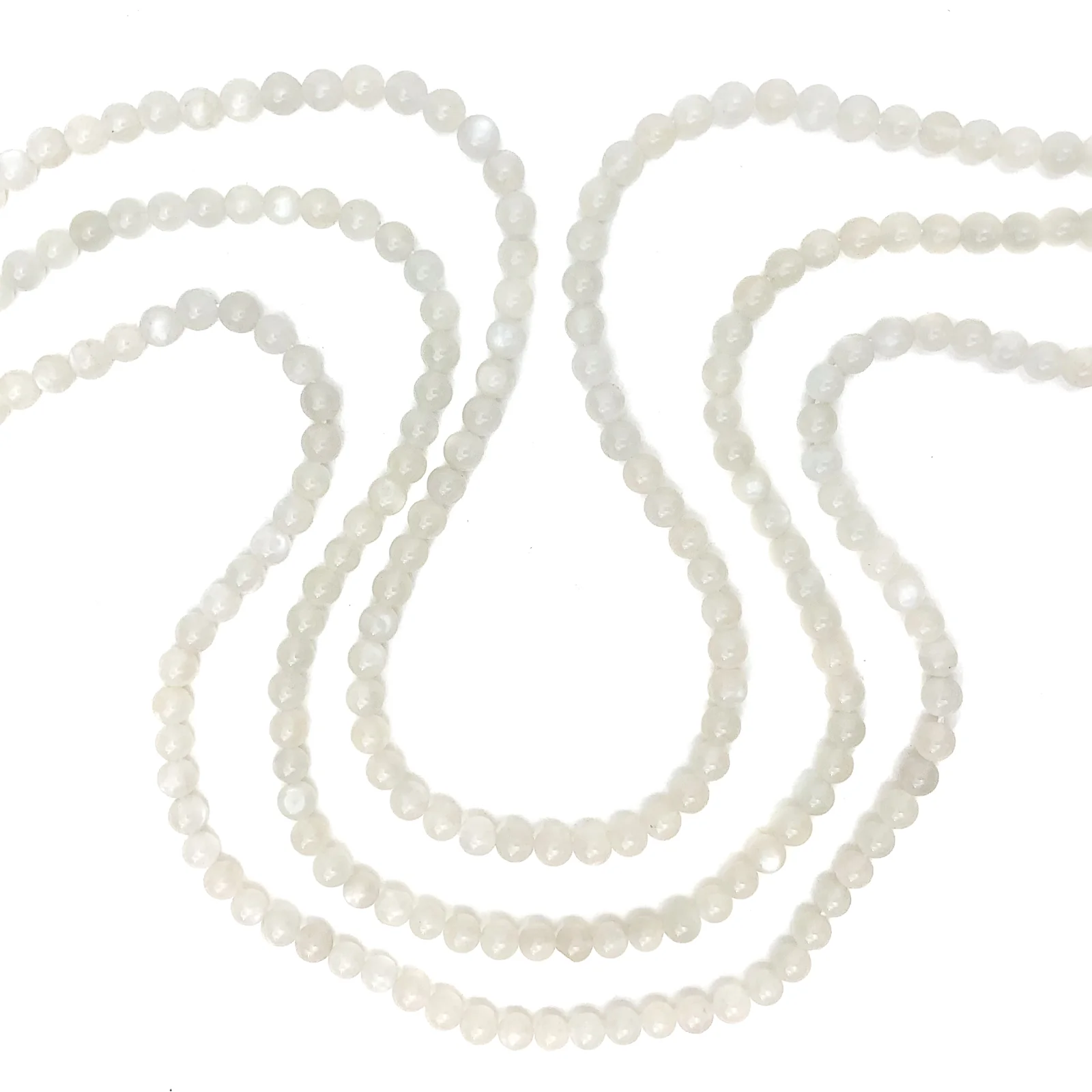 Moonstone 4mm Smooth Rounds Bead Strand - Image 6