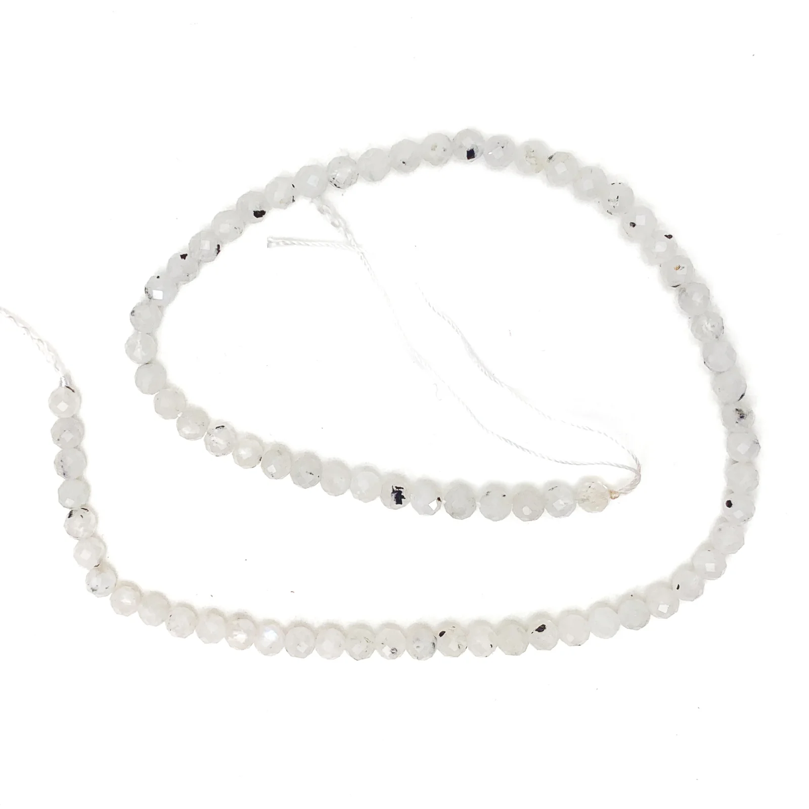 Moonstone 5mm Faceted Rounds Bead Strand - Image 2