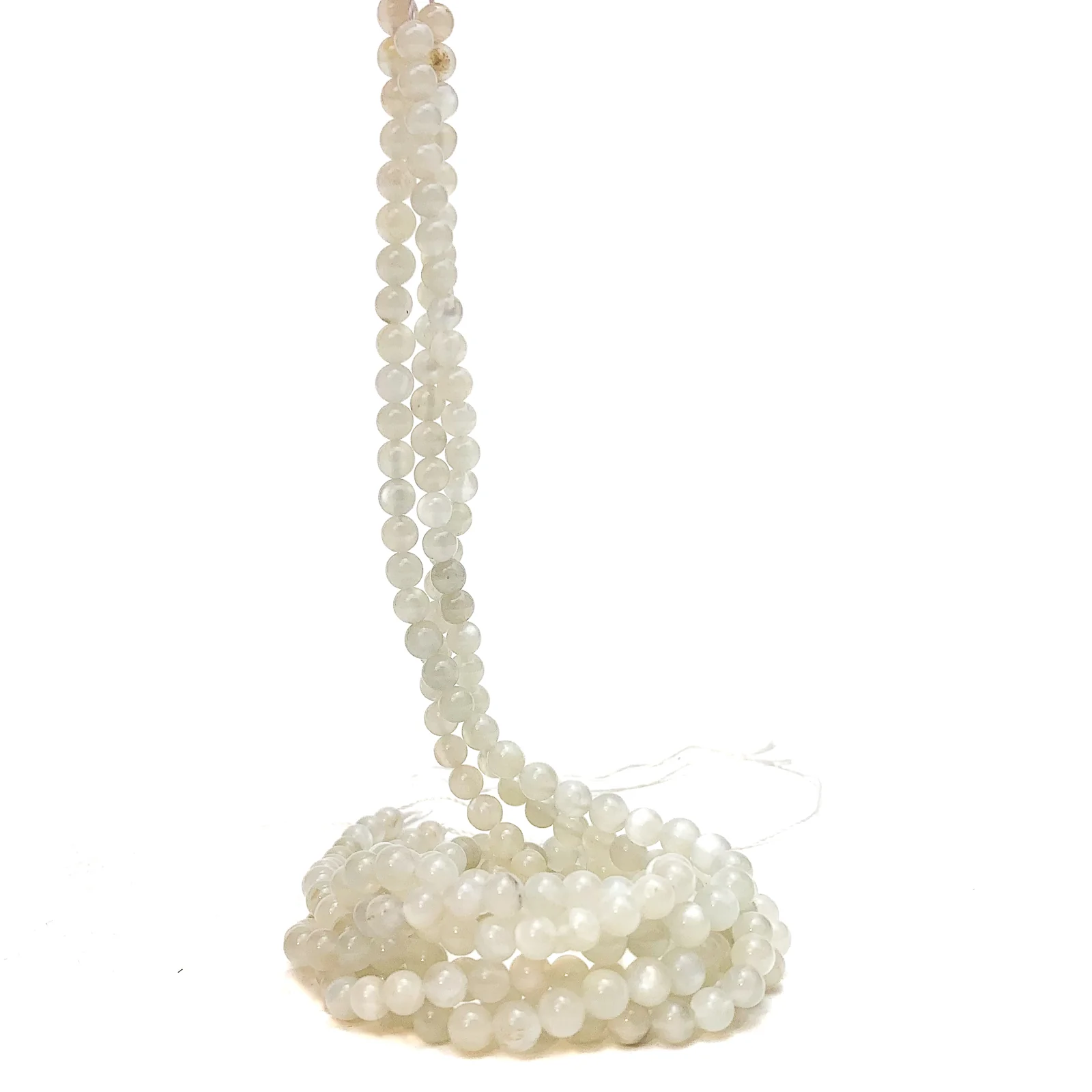 Moonstone 5mm Smooth Rounds Bead Strand - Image 5