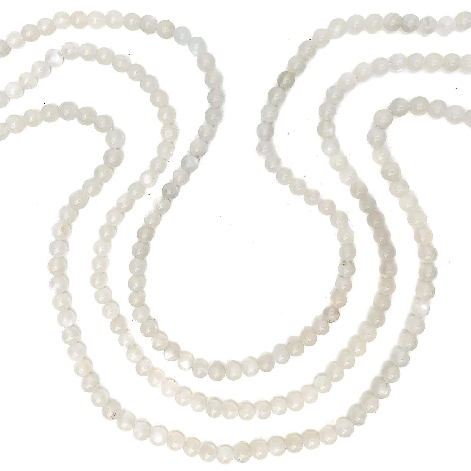 Moonstone 5mm Smooth Rounds Bead Strand - Image 6