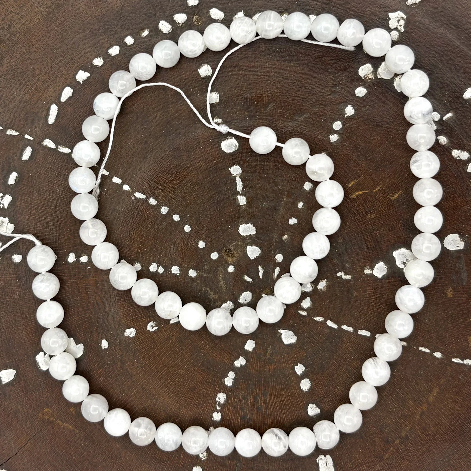 Moonstone 6.5mm Smooth Rounds Bead Strand - Image 3