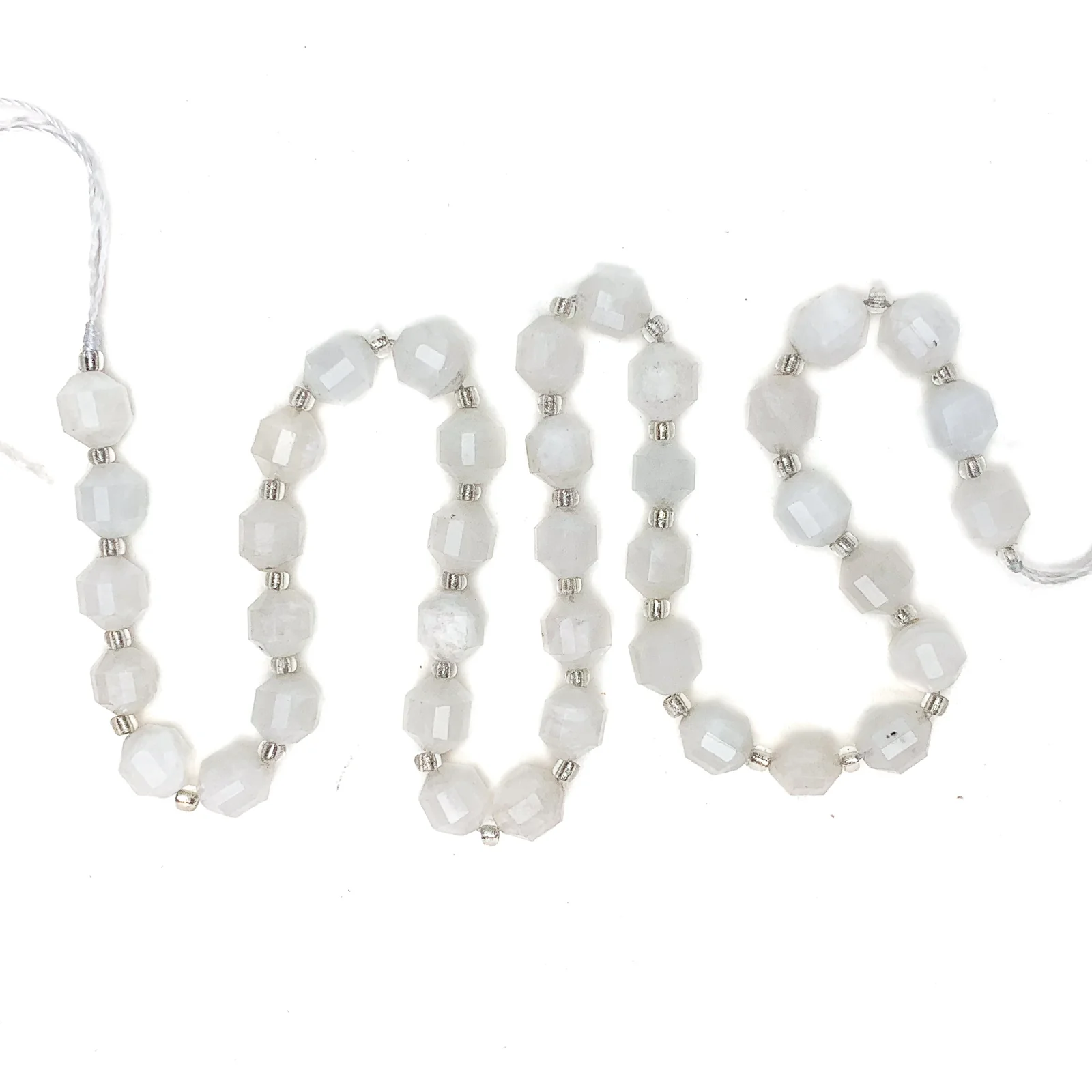 Moonstone 7mm Faceted Drums Bead Strand - Image 3