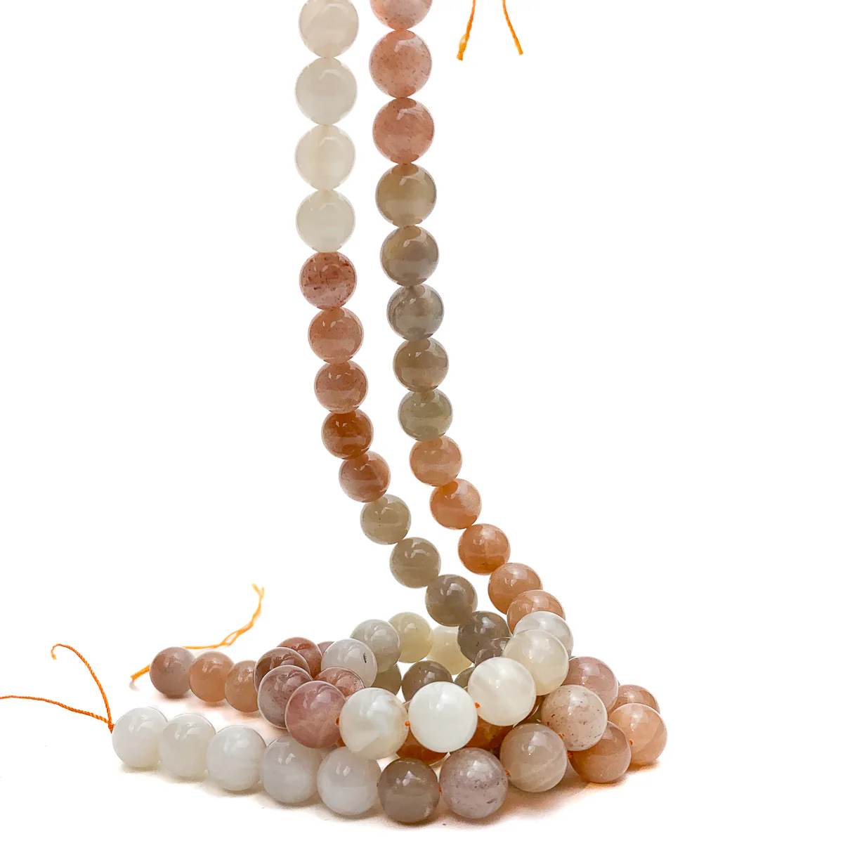 Moonstone Multi 10mm Smooth Rounds Bead Strand - Image 4