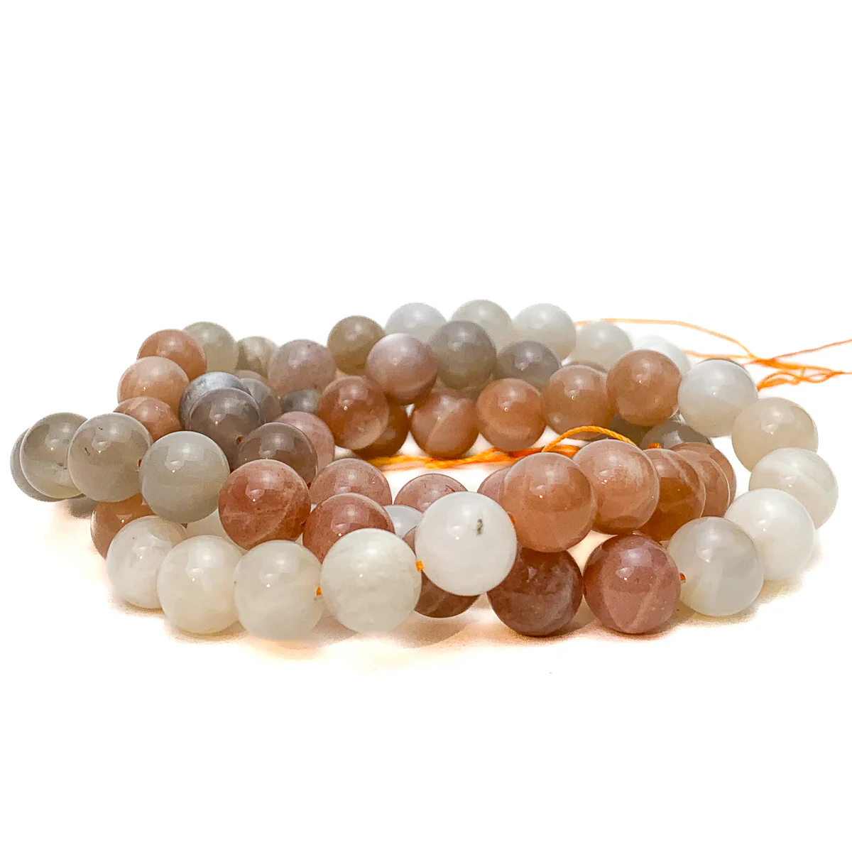 Moonstone Multi 10mm Smooth Rounds Bead Strand - Image 6