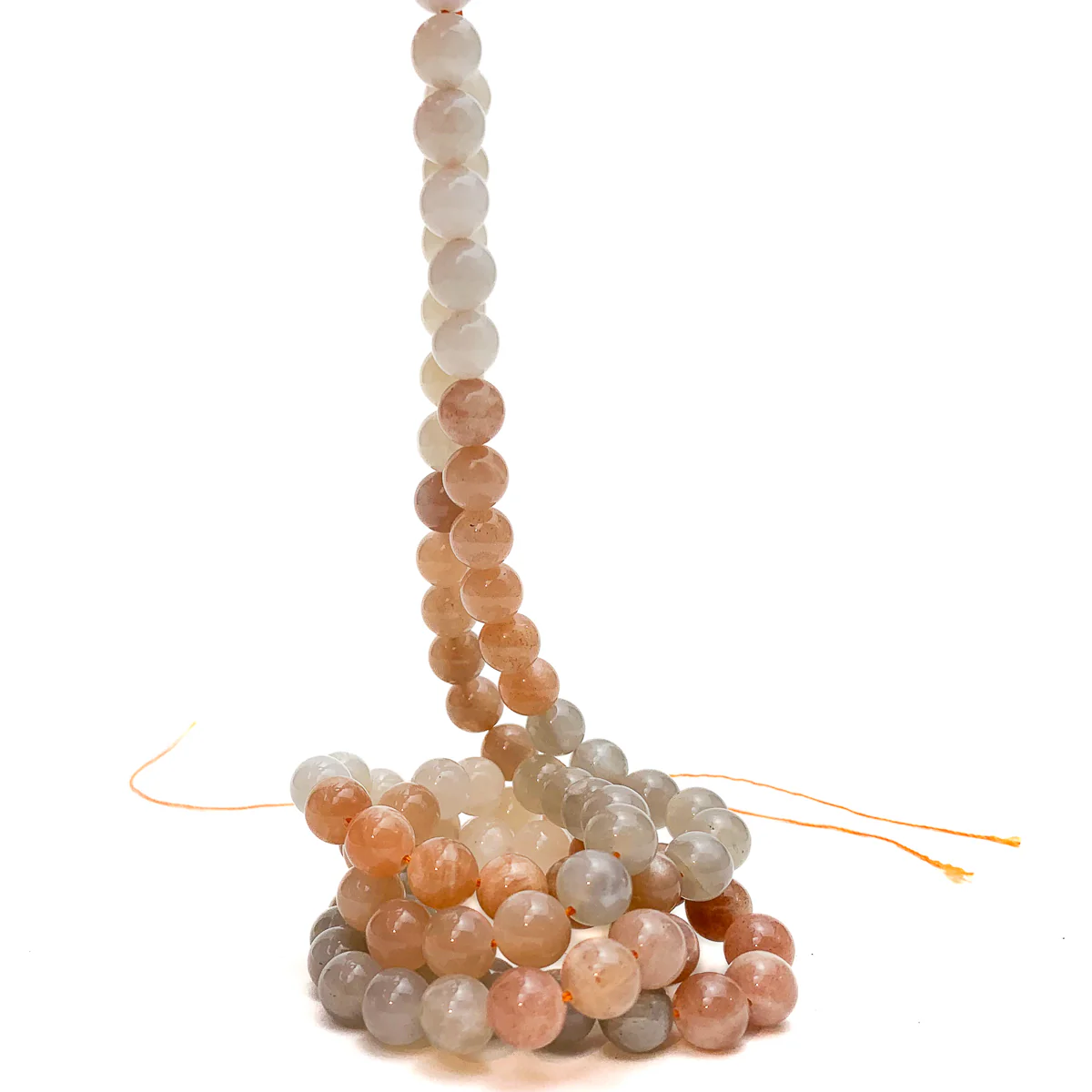 Moonstone Multi 8mm Smooth Rounds Bead Strand - Image 6