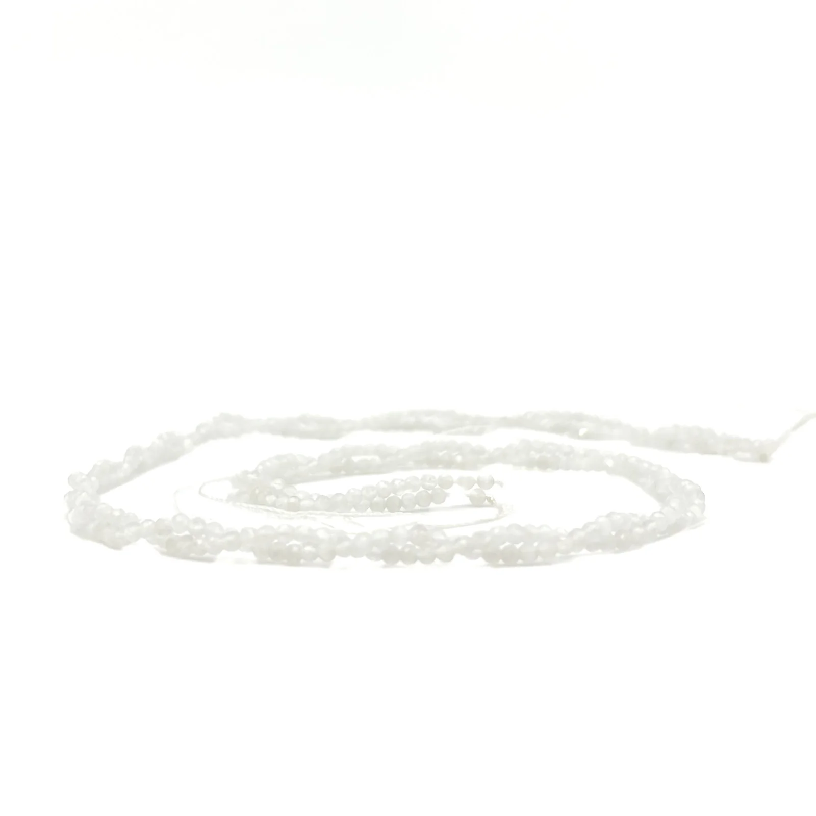 Moonstone Rainbow 2mm Faceted Rounds Bead Strand - Image 11