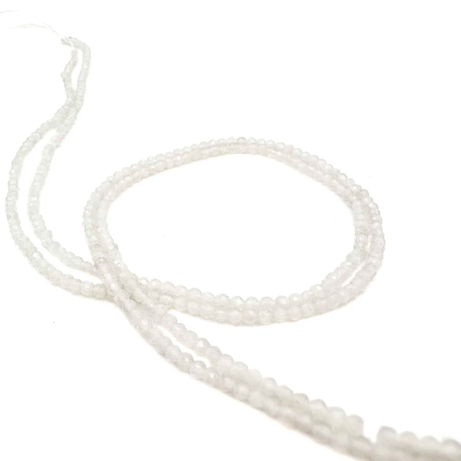Moonstone Rainbow 2mm Faceted Rounds Bead Strand - Image 3