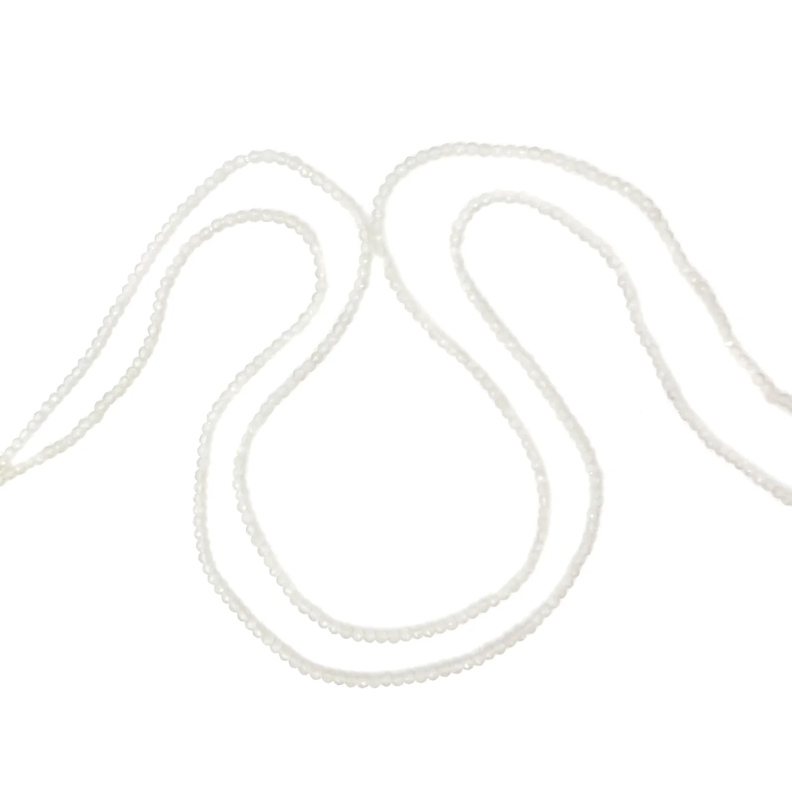 Moonstone Rainbow 2mm Faceted Rounds Bead Strand - Image 6