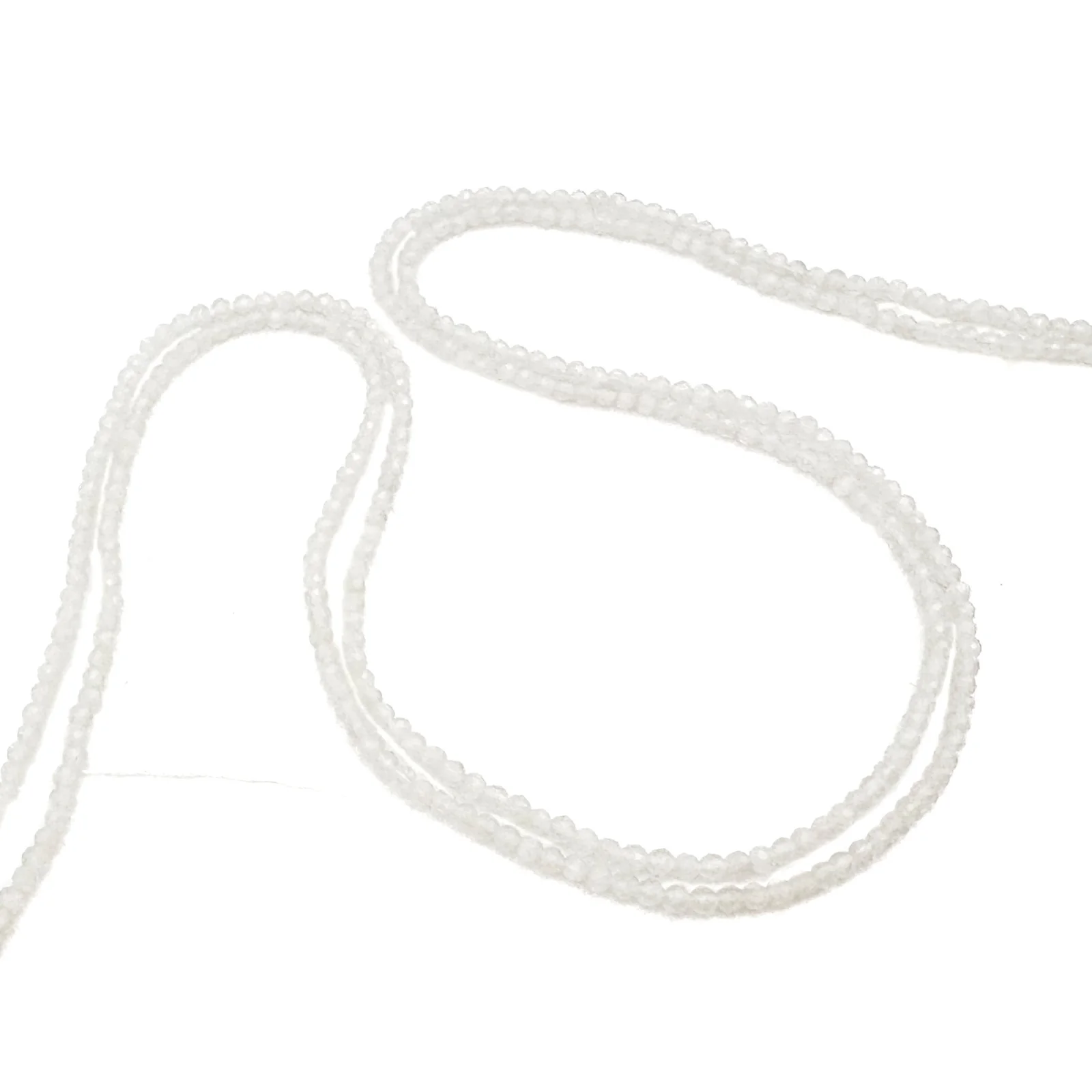 Moonstone Rainbow 2mm Faceted Rounds Bead Strand - Image 7