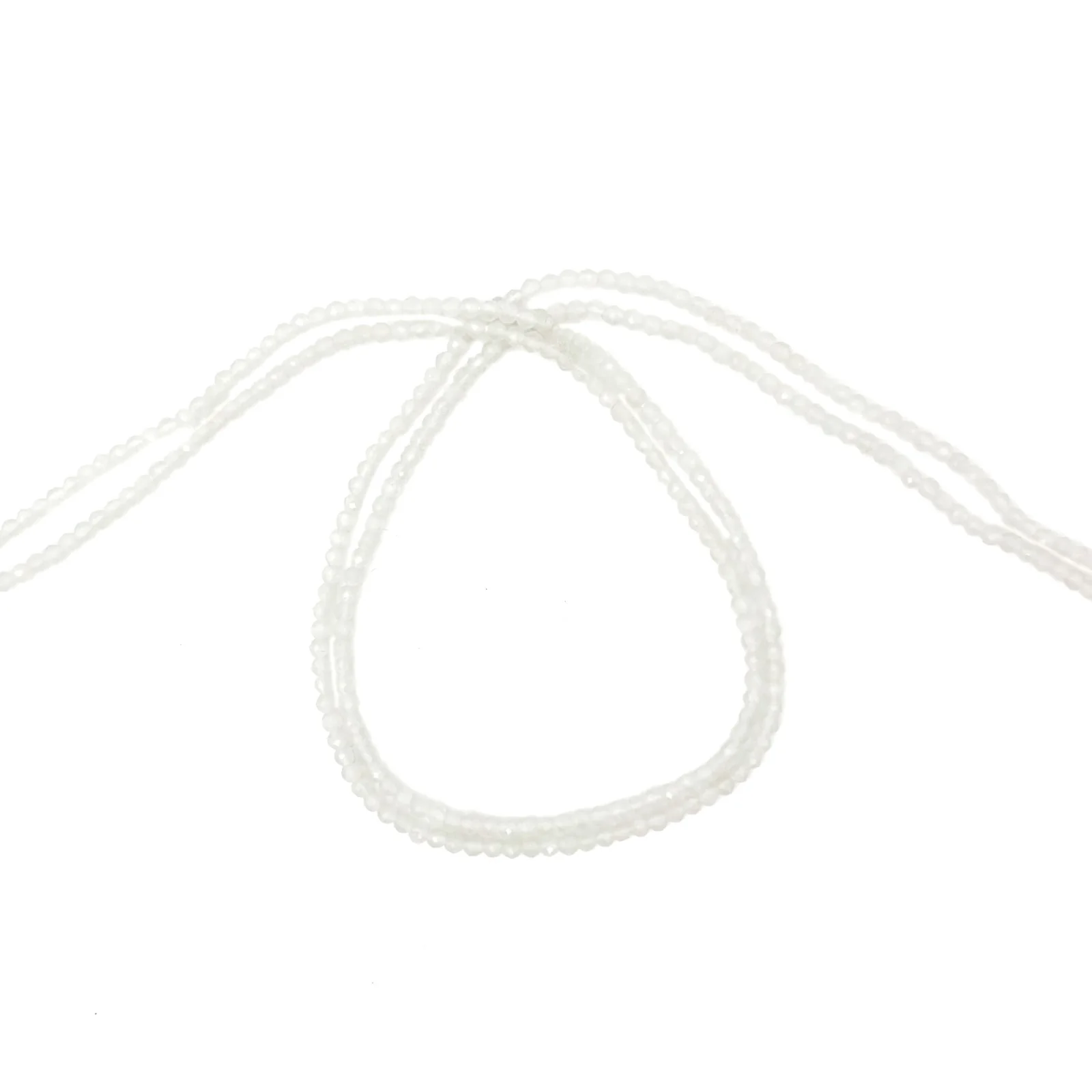 Moonstone Rainbow 2mm Faceted Rounds Bead Strand - Image 8