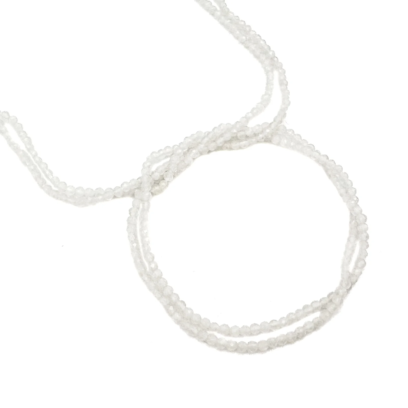 Moonstone Rainbow 2mm Faceted Rounds Bead Strand - Image 9