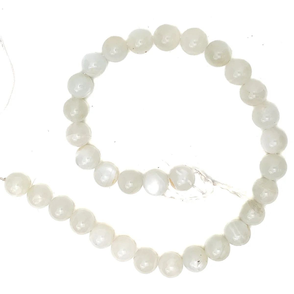 Moonstone Sri Lanka 12mm Smooth Rounds Bead Strand - Image 2