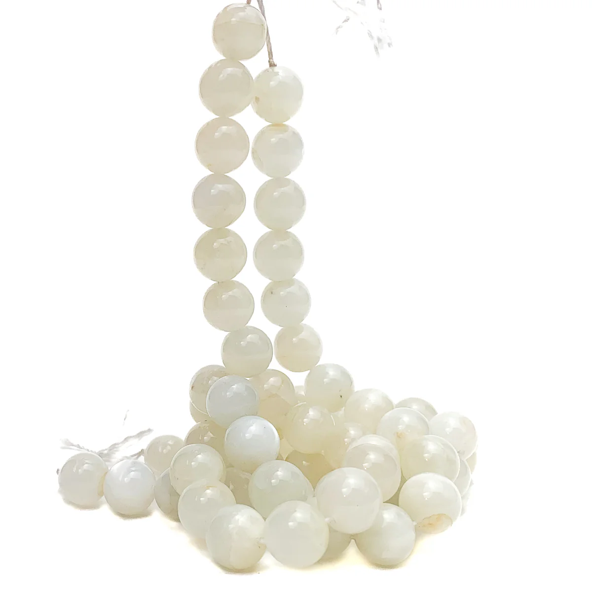 Moonstone Sri Lanka 12mm Smooth Rounds Bead Strand - Image 6