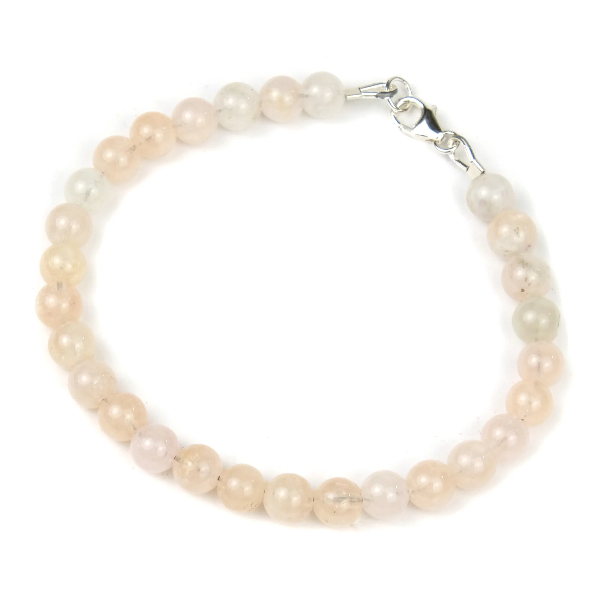 Morganite Bracelet with Sterling Silver Trigger Clasp - Image 2
