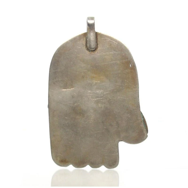Moroccan Hamsa Pendant w/ Eagle Overlay - Image 4