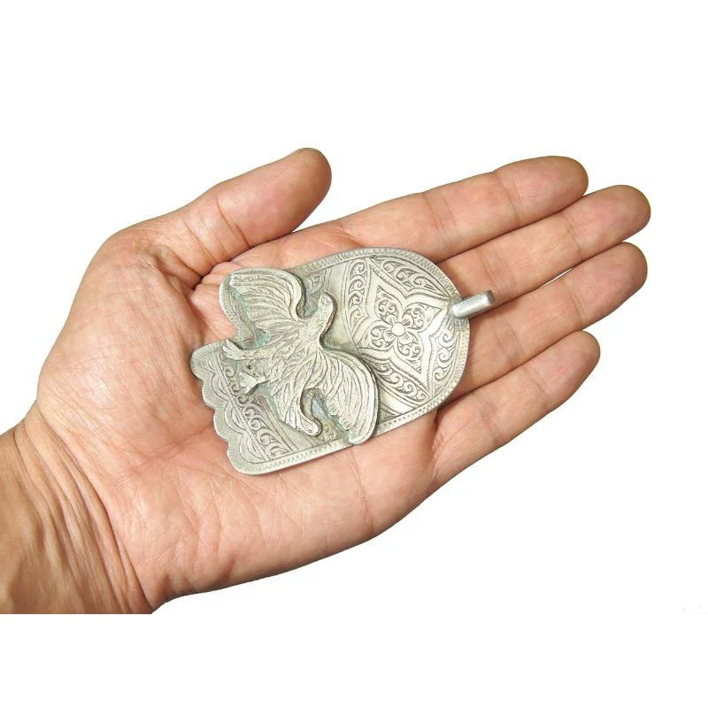 Moroccan Hamsa Pendant w/ Eagle Overlay - Image 5