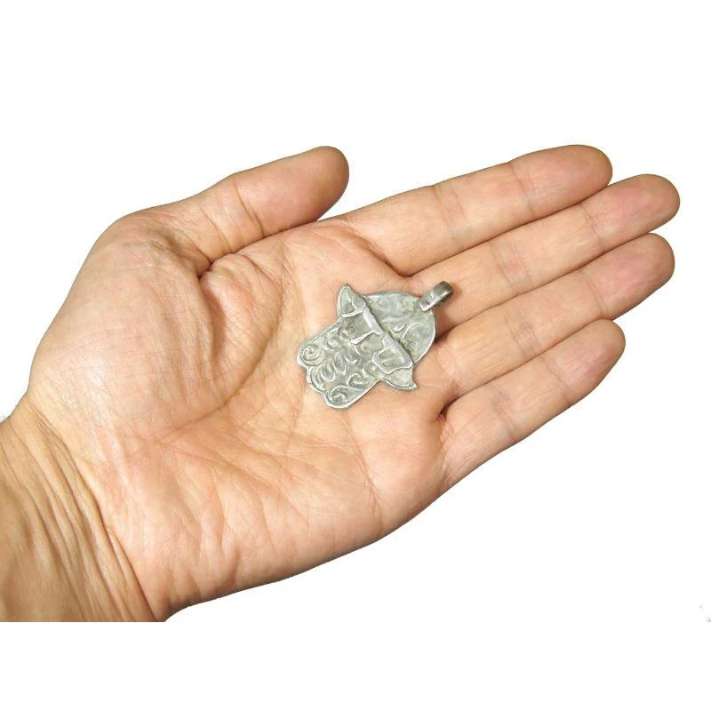 Moroccan Hamsa Pendant w/ Hebrew Overlay - Image 4