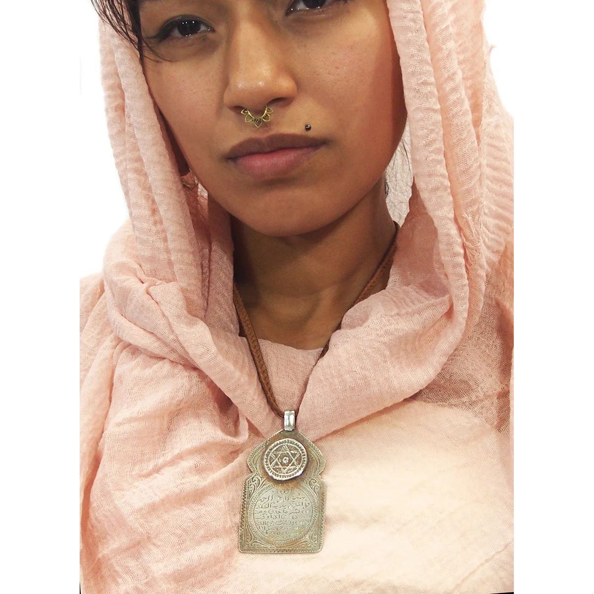 Moroccan Louha Amulet Pendant - Image 4