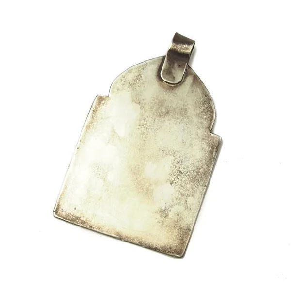 Moroccan Louha Pendant Amulet w/ Engraved Star of David - Image 4