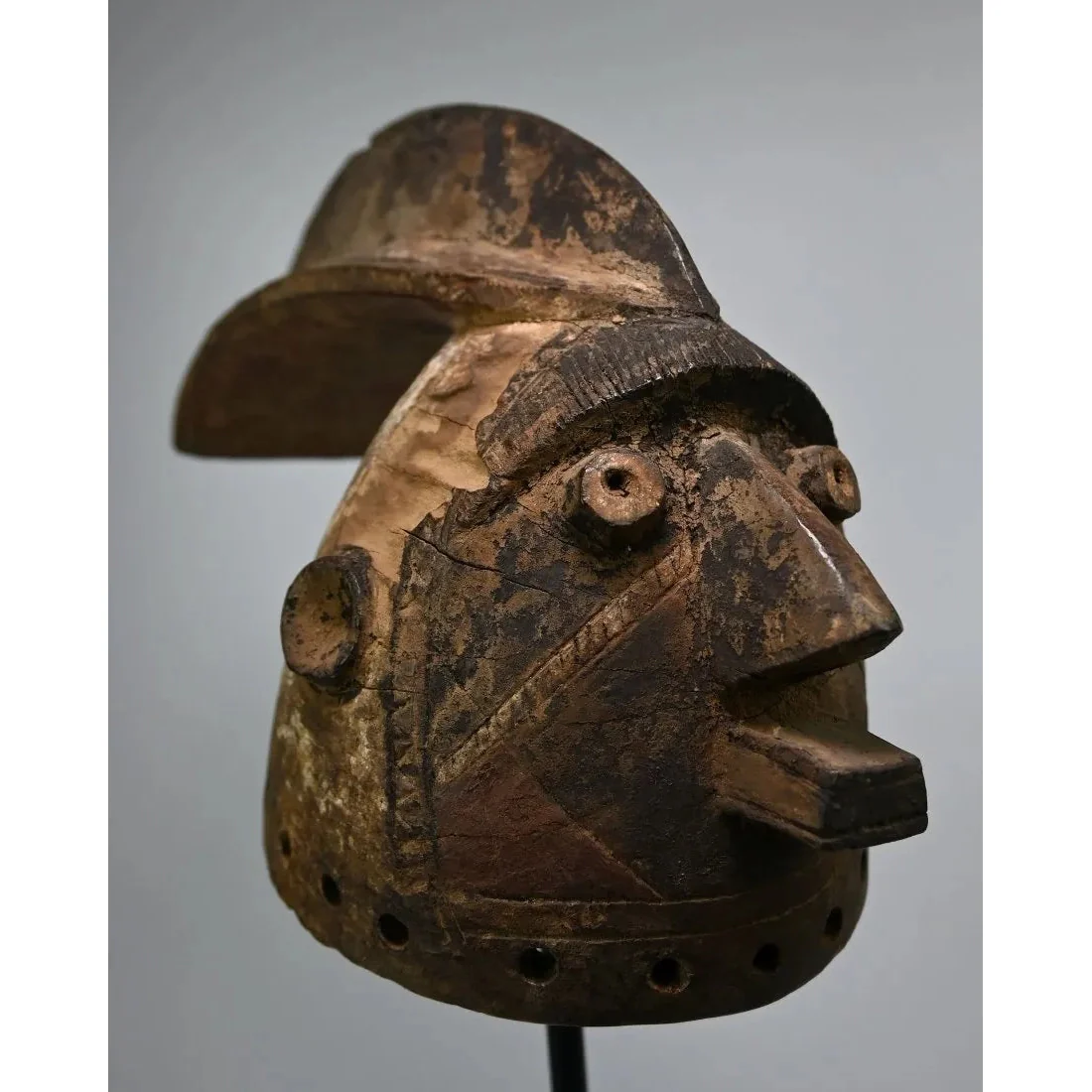 Mossi Rooster Mask, Burkina Faso - PROVENANCE Thomas Wheelock Collection #702 - Image 2