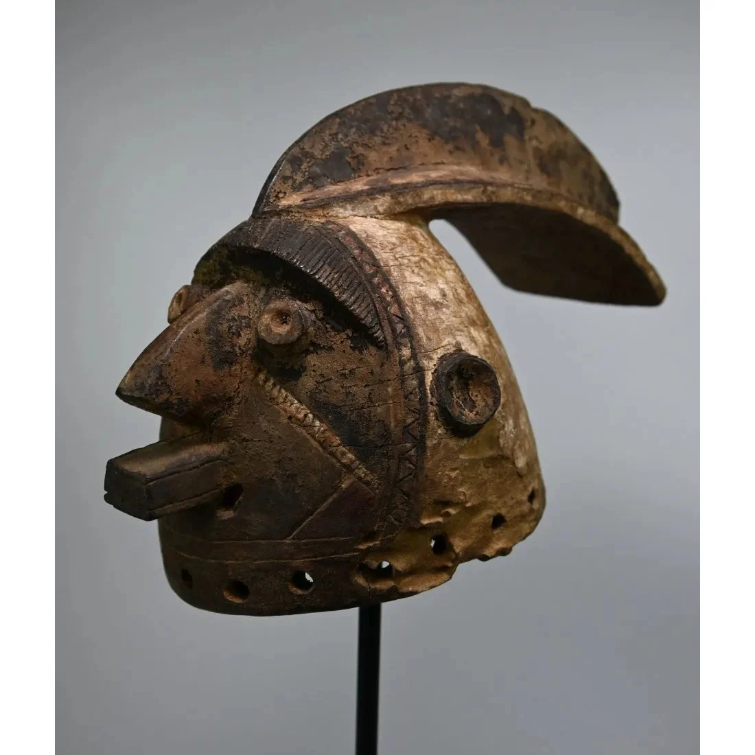 Mossi Rooster Mask, Burkina Faso - PROVENANCE Thomas Wheelock Collection #702 - Image 3