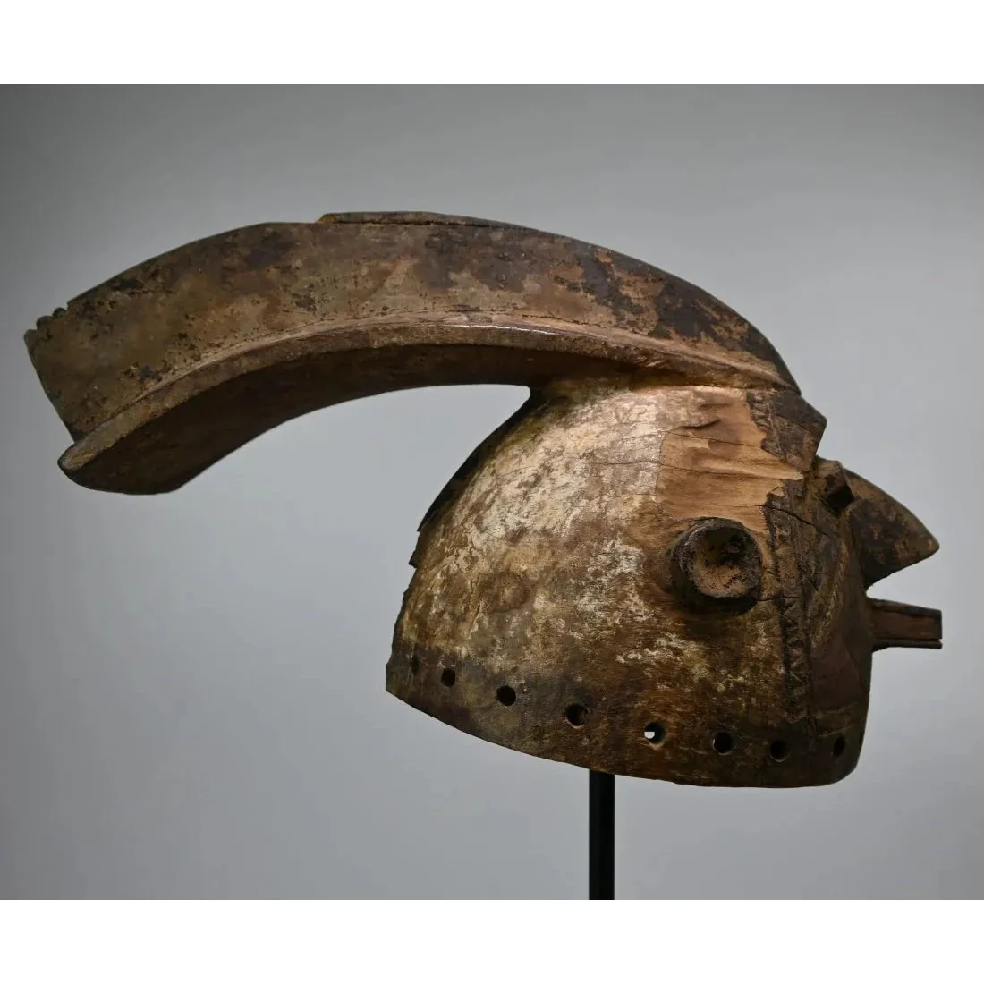 Mossi Rooster Mask, Burkina Faso - PROVENANCE Thomas Wheelock Collection #702 - Image 4