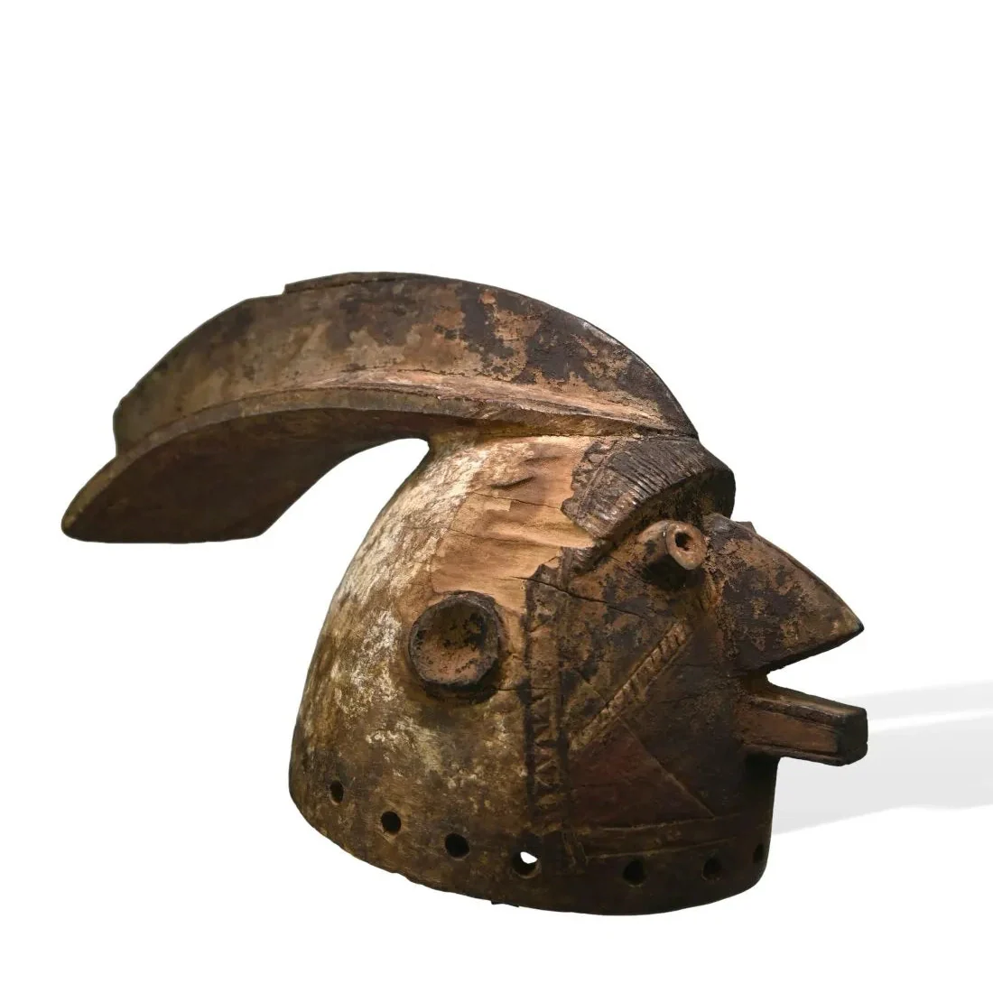 Mossi Rooster Mask, Burkina Faso - PROVENANCE Thomas Wheelock Collection #702 - Image 6