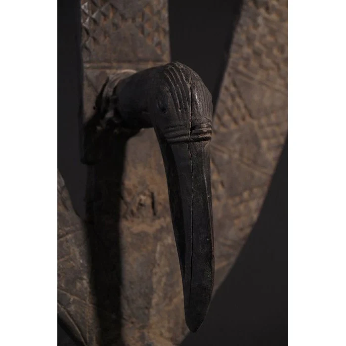 Mossi Bird Zoomorphic Plank Mask, Burkina Faso #914 PROVENANCE - Image 16