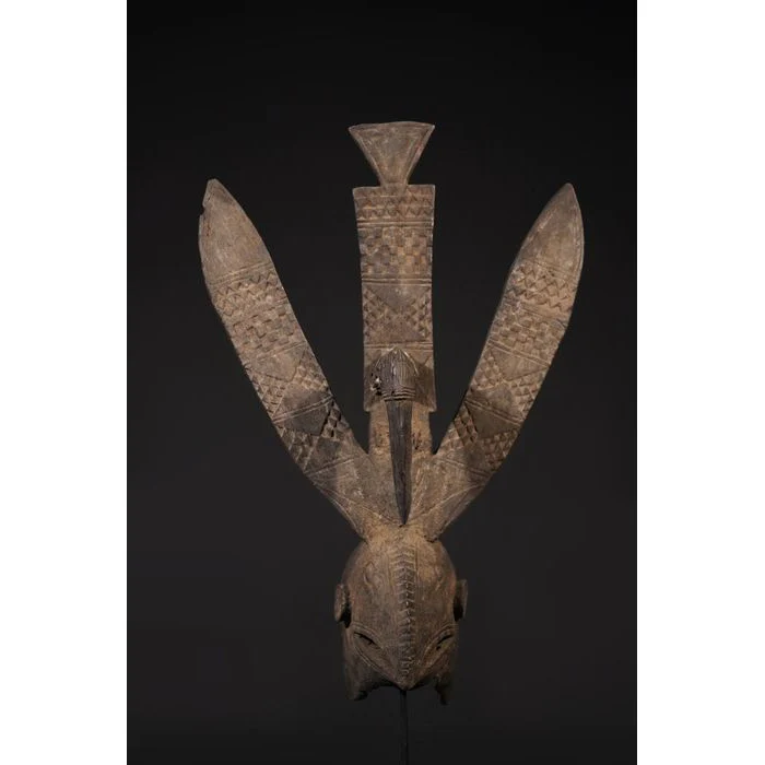 Mossi Bird Zoomorphic Plank Mask, Burkina Faso #914 PROVENANCE - Image 2
